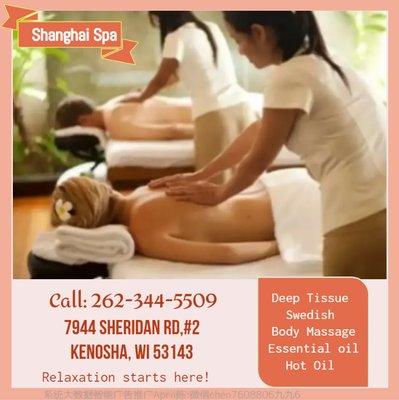 Our traditional full body massage in Kenosha, WI  includes a combination of different massage therapies like  Swedish Massage...