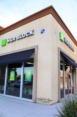 Outside of H & R Block.