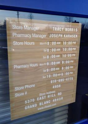 Rite Aid store hours