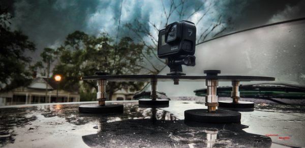 Magnetic camera mounting platform