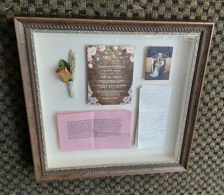 Wedding shadow box