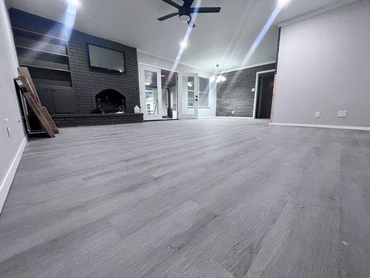 Luxury vinyl plank flooring