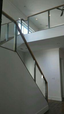 Custom Glass Handrail System. Installed today