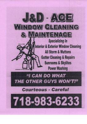 J & D Window Cleaning Co