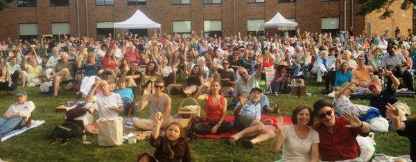 Shakespeare in the Grove audience.