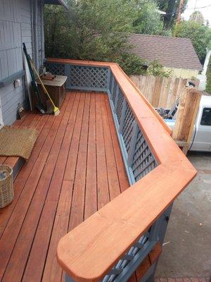 We do Deck repairs and refinish.