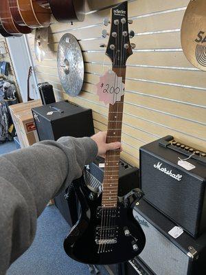 Beautiful black Schecter Diamond Series Riot 6 for $200!