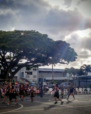 Volleyball game against Saint Theresa School