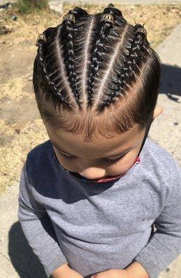 4 cornrows | Kids styles