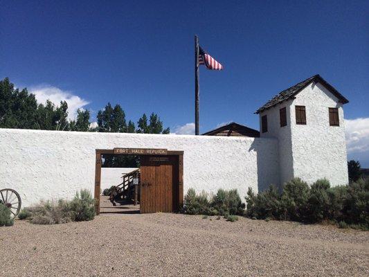 Exterior of Fort Hall Replica