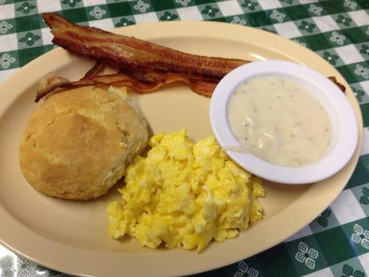 1 egg platter with bacon