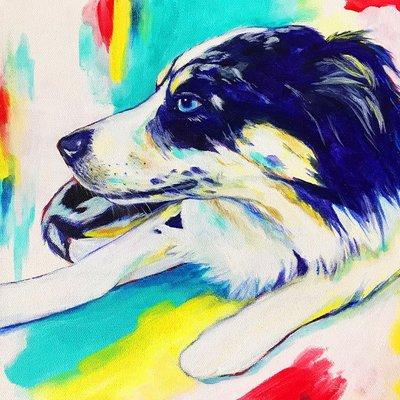 Millie the Aussie - Pet Portraits by Jenna Bowles