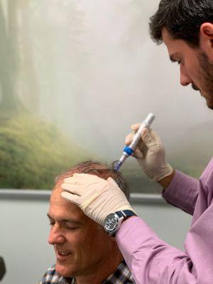 PRP Hair Restoration Therapy. Like Miracle Grow for your scalp.