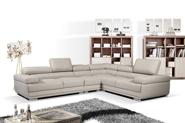 Top grain Italian Leather sectional sofas