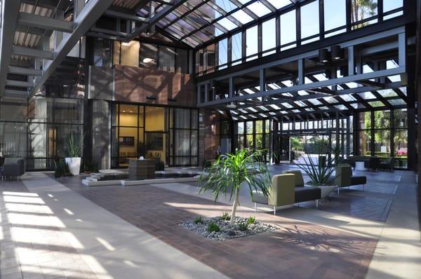 The atrium lobby