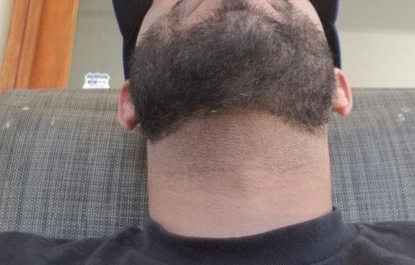 Had to ask blanco  to line up my beard idk why.. this is what i got and he didnt even hit it with the shavor