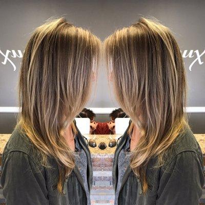 Babylights and balayage on this beautiful lady!  Hair by Amanda Nunn