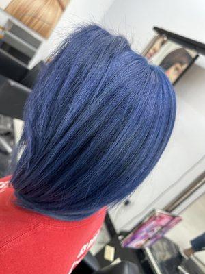 Did someone say Blue? Beautiful Blue hair color