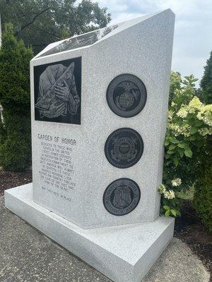 Garden of Honor for veterans