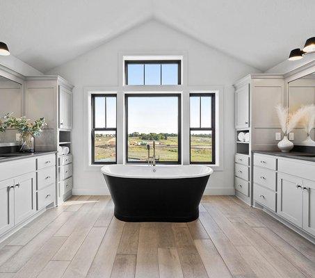 In our humble opinion this Owners Bathroom has 7 things that you just shouldn't live without! 1. His and Hers Vanities 2...