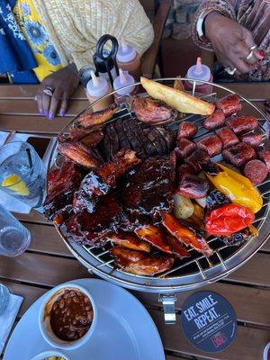 Bone Grill finally served hot! Meats are Too dry.