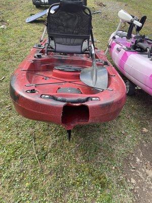 Ruined kayak