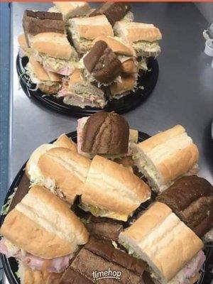 We do sub trays for parties!