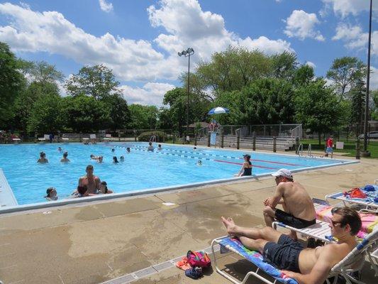 Our lap lanes in the west pool.