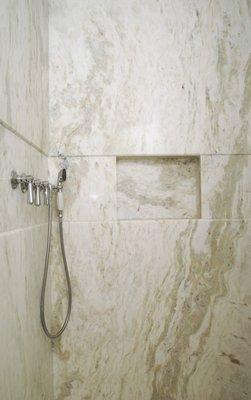 custom shower niche