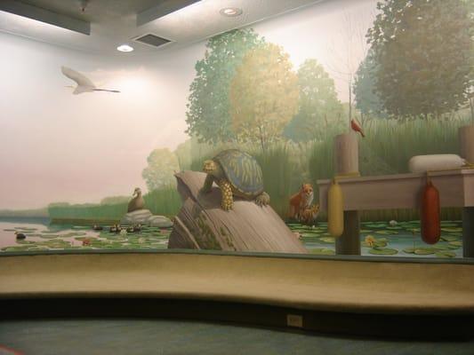 partial Wheaton Library Storytime room interior.