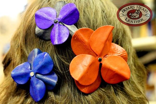 Rose Blossom hair barrettes $5