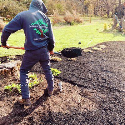 Nothing like a little mulching! Call us today, we are still able to do some spring cleaning!!