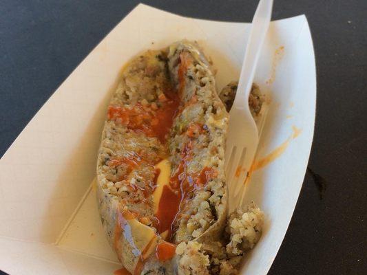 We serve amazing boudin, regular and jalapeño spicy!