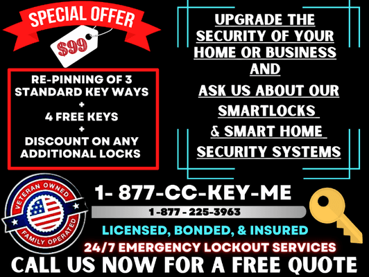 Ask us about Smart Locks or Home Automation we offer!