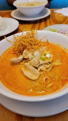 Khao Soi It's a red curry broth wit noodles