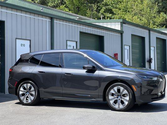 BMW iXdrive50 Dark Graphite Metallic - Ultimate Ceramic Coating, Paint Correction Enhancement, and New Car Detailing - Get that gloss!