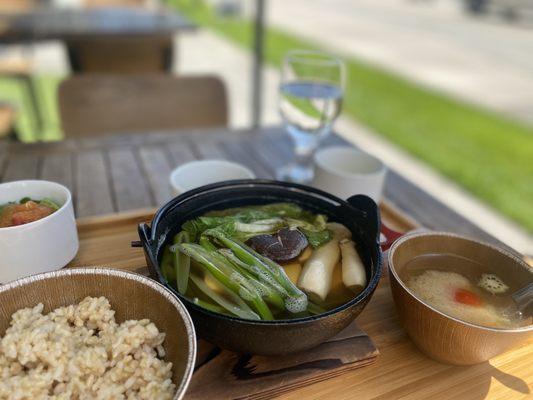 Tofu hotpot gozen