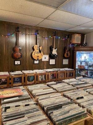 Record room in Monkey Feet Records