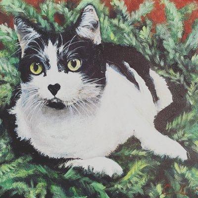 "Miss my kitty so much. I'm so glad I commissioned this portrait."