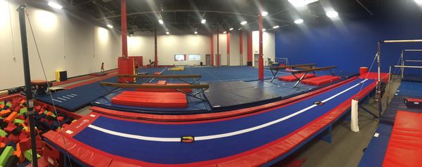 Recreational Gymnastics space. Open for classes, open gyms and birthday parties.