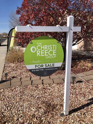 The Christi Reece Group for sale sign