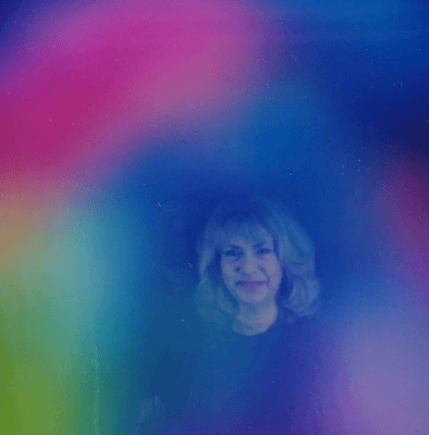 Karen's aura taken with Kirlian Photograpy