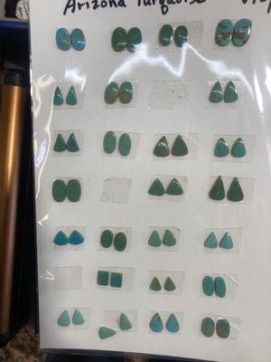 Beautiful Arizona turquoise cabs, $15 a pair