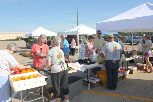 Each Saturday, Anderson Produce brings home grown vegetables.