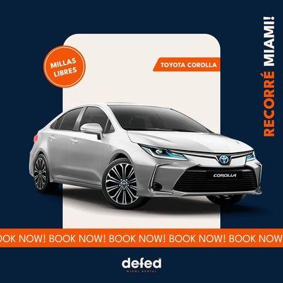 Drive Around Miami With Defed.
Toyota Corolla, Nissan Sentra or similar, ¡Book now and enjoy!