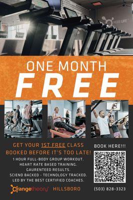 November only! Sing up and get your December payment waived! Book here: https://www.orangetheory.com/en-us/book-a-class-1?studiouuid=81088f5