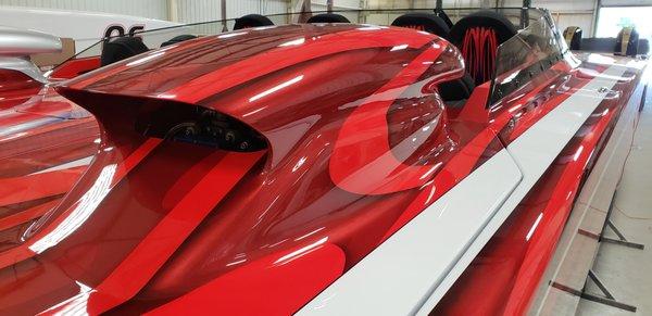 Skater Powerboat perfectly polished and ceramic coated