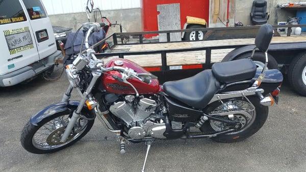 We detail motorcycle, bring your Harley in to let us Pampered your Motorcycle