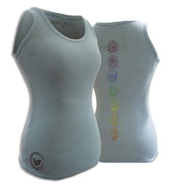 Women's Chakra Tank (features Earth Element Chakras down center back of tank)