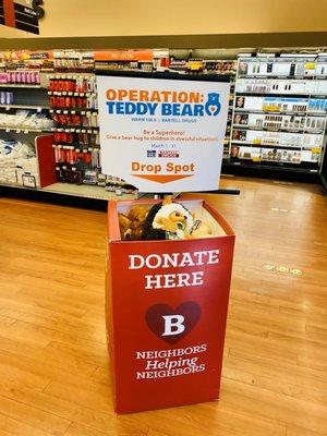 Teddy bear drop/ pharmacy run!